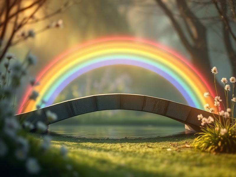 Peaceful memorial setting for beloved pets