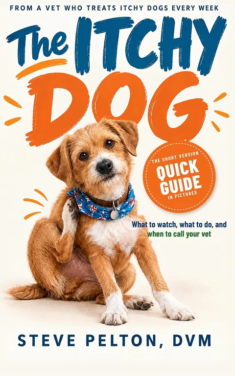 Cover of The Itchy Dog Quick Guide by Dr. Steve Pelton, DVM